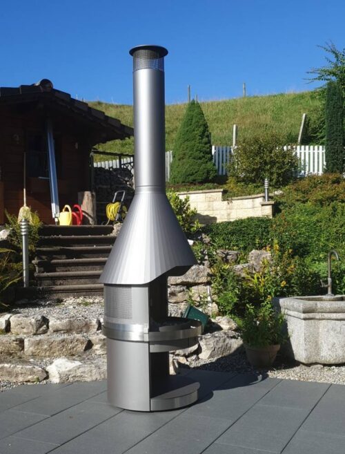HERMAPRO Integrierte Funkenflugtür Vario 80 grau