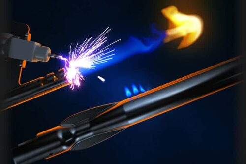 Sofortzündung JETFIRE™ Dieses innovative und einfach zu bedienende Zündsystem zündet mit einem Flammenstrahl jeden Gasbrenner einzeln und schnell an.